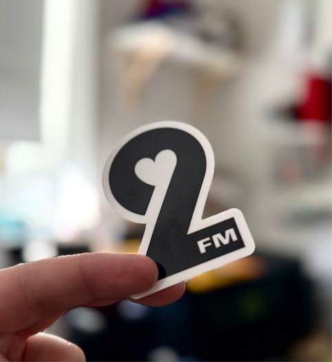 2fm Retro Glossy Stickers 2-Pack