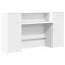 Reception Desk White 180x50x103.5 cm Engineered Wood Image 4