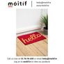 Hello Doormat - Red Image 2