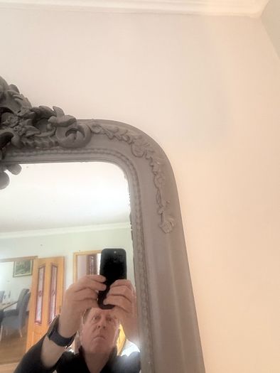 hall table and mirror