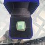 Vintage Sterling 925 Silver Ladies Ring with a square-cut Green Gemstone Image 3