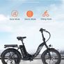 AVAKA BZ20 PLUS Electric Bike - Alloy Wheel Image 6