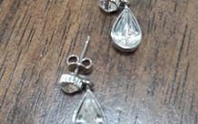 Dainty Diamonte Tear Drop Earring