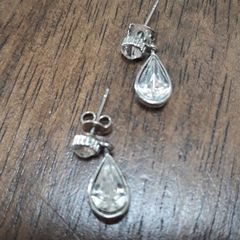 Dainty Diamonte Tear Drop Earring