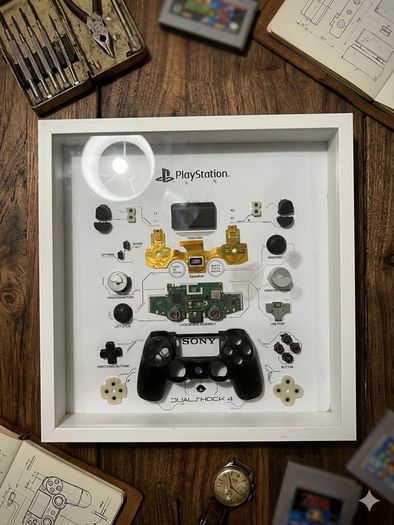 Gamepad Teardown Frame Art Handmade (Amateur)