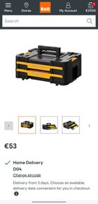 DeWalt Tstak Drawer Boxes Single or Double