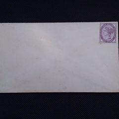 Great Britain Stamps : Queen Victoria Penny Lilac Stamp On A Plain Envelope