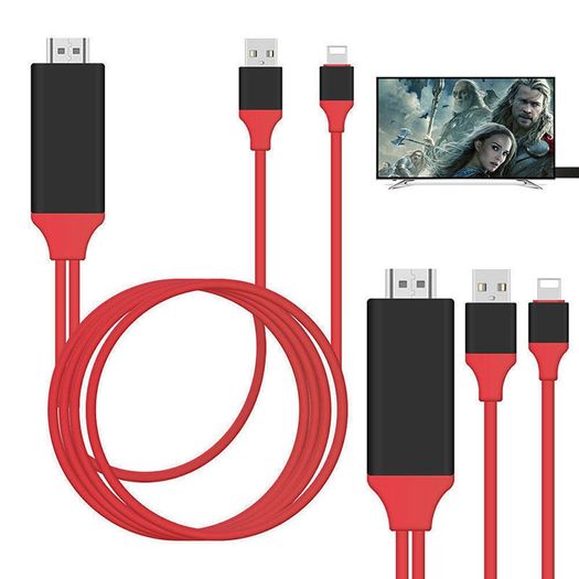 8 Pin to HDMI TV Adapter Cable for iPhone 11 12 8 7 6S 6 Plus 5S SE X iPad