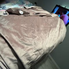 Velvet curtains