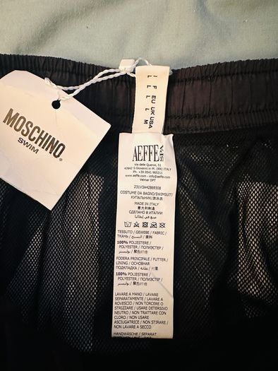 Brand new Moschino Men Swim Boxer Men Swimming Shorts - Black