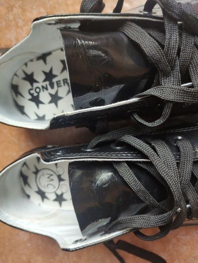 Converse x Miley Cyrus Chuck Taylor All Star Low Patent Stars Black  UK 6