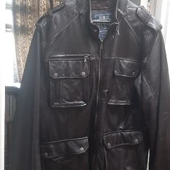 Paul Costelloe, Mens brown Soft leather coat