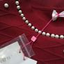 Red Burgundy knitted dress with pearls, size 12 Image 7