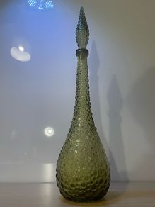 Retro vintage Empoli Italian genie pimple pattern design bottle c1960