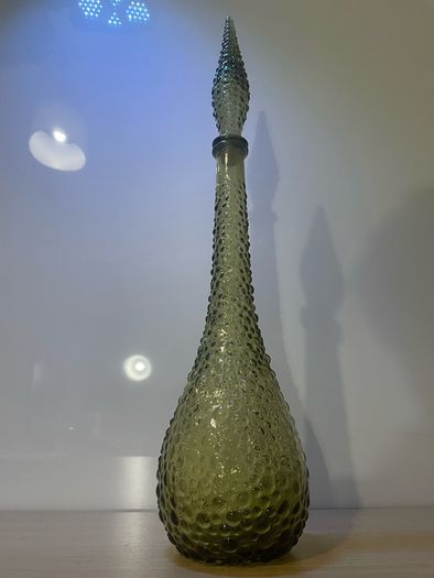 Retro vintage Empoli Italian genie pimple pattern design bottle c1960
