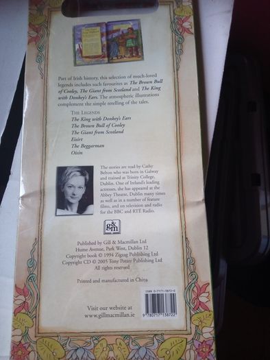 Irish legend book and CD