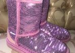 Pink Sequence UGG Boots
