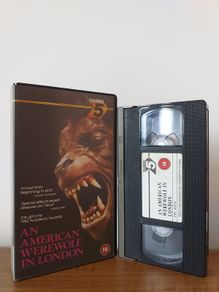 An American Werewolf In London (HORROR FILM) Vhs Video Channel 5, Year 1982.