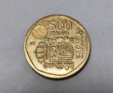 Spain 500 Pesetas Coin Espana Juan Carlos 1999