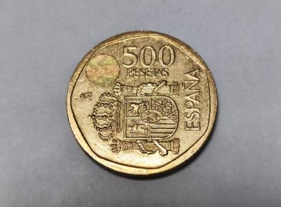 Spain 500 Pesetas Coin Espana Juan Carlos 1999