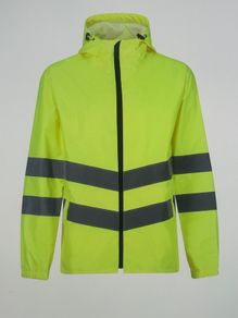 REGATTA Men's Hi-Vis Pro Waterproof Work Jacket | Yellow