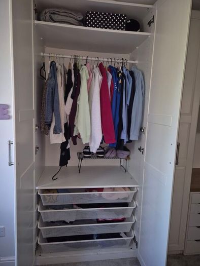 ikea wardrobe and desk