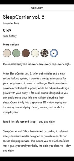 Najell sleep carrier