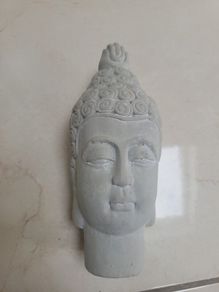 small concrete buddah decor piece
