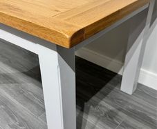 Solid Oak Extending Dining Table, Ex Display