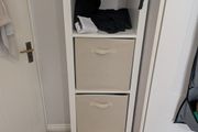 White IKEA 1x4 Storage Unit