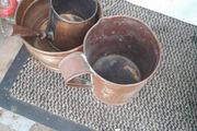 vintage copper pots