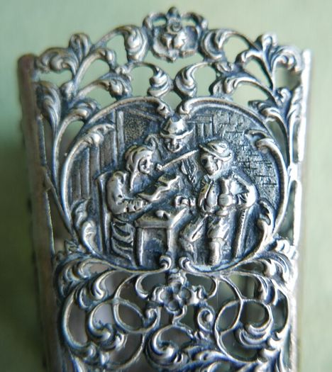 Vintage Container Holder Continental Silver 800 - 49g