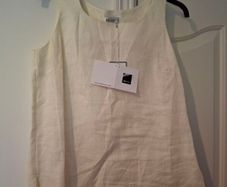 New Linen Top creme Size M 40 38
