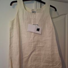 New Linen Top creme Size M 40 38
