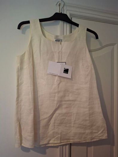 New Linen Top creme Size M 40 38