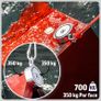 Magnetic Fishing Set - 2x350 kg - Diameter 94 mm - Neodymium Magnet with 2 Ropes, Grab Hooks & Gloves - Magnetic Fishing Fishing Rod - Eyelet Magnet - Fishing Magnetic Fishing Set Image 8