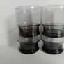 Smoked glass, vintage glass tumblers, 1970s glass Image 3