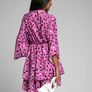 Pink Leopard Print batwing sleeve dress Image 5