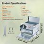 Automatic Chicken Feeder, 11.3kg Capacity Feeds 10 Chickens up to 11 Days, Galvanized Steel Poultry Feeder Image 4