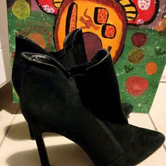 Price drop ZARA WOMAN Black Suede Ankle Boots Size EU 40 / UK 7