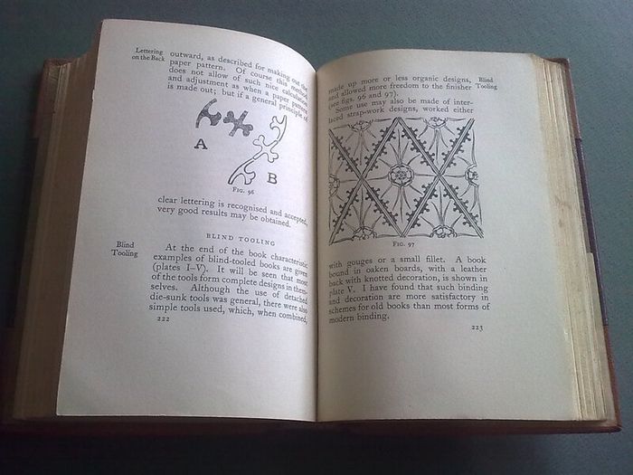 Bookbinding and the care of books Leather bound by owner Belfast N. Ireland