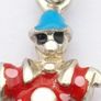 Vintage Enamel Clown 925 Sterling Silver Charm Image 5