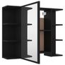 3 Piece Bathroom Furniture Set Black Image 5