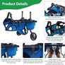 Dog Wheelchair for Back Legs, Adjustable Dog Wheelchair, Rehabilitation 2 Wheels Dog Cart Wheels, Assist Pets with Paralyzed Hind Limbs to Recover Walking, Equipped with Storage Bag and Traction Rope Image 3