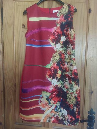 J and J red floral dress (free post)