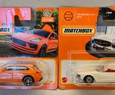 Porsche Macan and Mercedes Benz 230 SL Matchbox