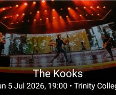 The Kooks tonight in Trinity, 2 general admission tickets
