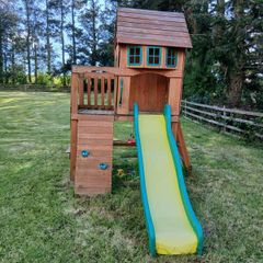 Wooden Climbing Frame and Swing Set