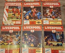 Vintage Liverpool FC Football Programmes 1991 x9
