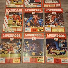 Vintage Liverpool FC Football Programmes 1991 x9